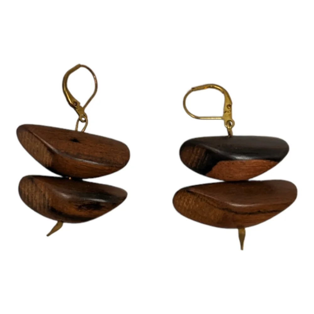 Unknown wooden earrings